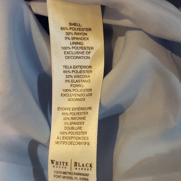 White House Black Market Lt. Blue Coat Size S - Picture 9 of 9